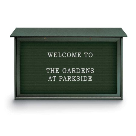 United Visual Products Indoor Enclosed Combo Board, 48"x36", White Frame/Blue & Blue Spruce UVCB4836W-BLUE-BLSPRU